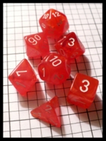 Dice : Dice - Dice Sets - Chessex Vortex Red w White Nums - Ebay Jan 2010